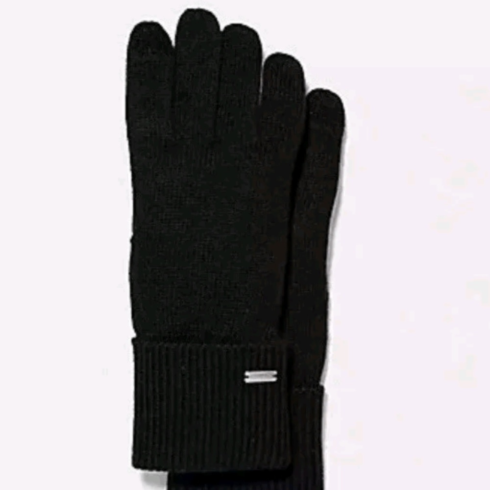 EMBOSSED SIGNATURE KNIT TOUCH GLOVES